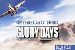 Glory Days Title Screen
